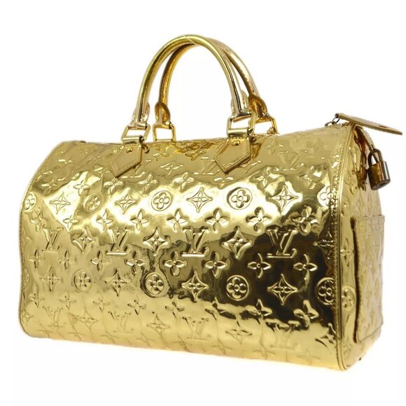 Louis Vuitton Gold Monogram Miroir Speedy 30 Handbag M95272 SP1006 161839 - Picture 8 of 16